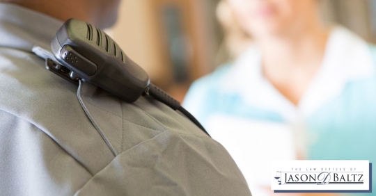 Officer interrogating a suspect